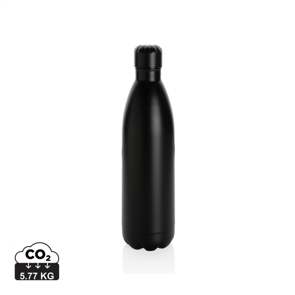 Logo trade promotional gift photo of: Solid colour vacuum stainless steel bottle 1L