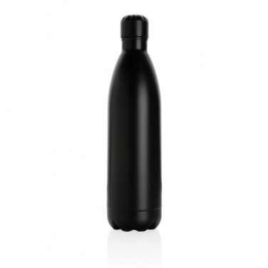 Logo trade promotional merchandise picture of: Solid colour vacuum stainless steel bottle 1L