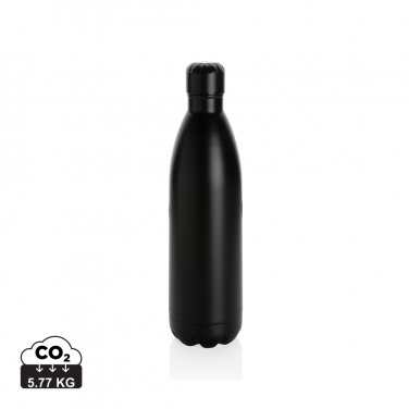 Logo trade promotional gifts image of: Solid colour vacuum stainless steel bottle 1L