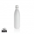 Solid colour vacuum stainless steel bottle 1L, white