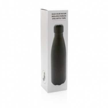 Logo trade promotional merchandise image of: Solid colour vacuum stainless steel bottle 750ml