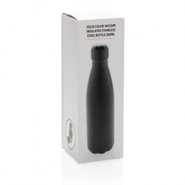 Logo trade promotional giveaways picture of: Solid colour vacuum stainless steel bottle 260ml