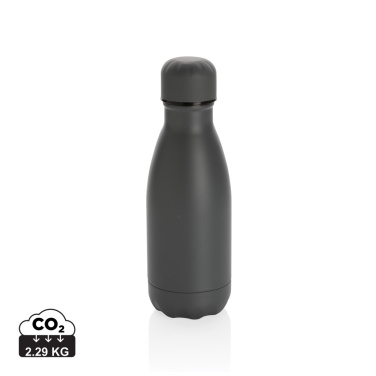 Logo trade corporate gifts image of: Solid colour vacuum stainless steel bottle 260ml