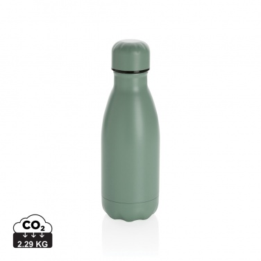 Logo trade business gifts image of: Solid colour vacuum stainless steel bottle 260ml