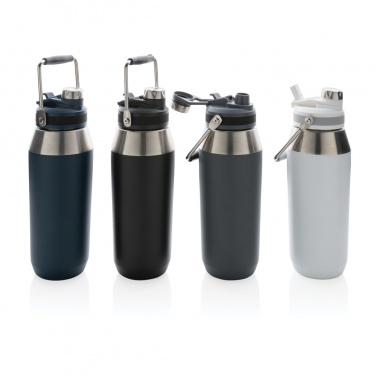 Logo trade promotional items picture of: Vacuum stainless steel dual function lid bottle 1L