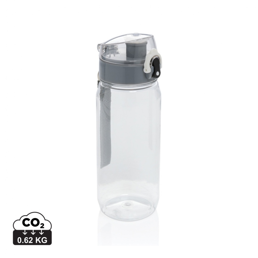 Logo trade promotional merchandise photo of: Yide RCS Recycled PET leakproof lockable waterbottle 600ml