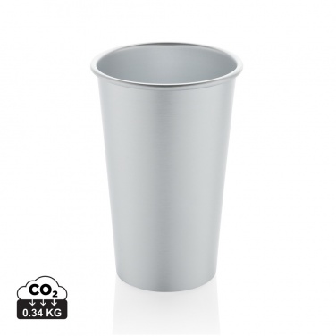 Logo trade advertising product photo of: Alo RCS recycled aluminium lightweight cup 450ml