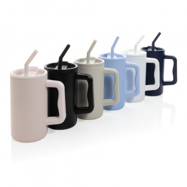 Logo trade promotional products picture of: Cube RCS certified recycled steel mug 800ml