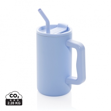 Logo trade promotional item photo of: Cube RCS certified recycled steel mug 800ml