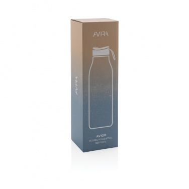 Logo trade corporate gifts image of: Avira Avior RCS Re-steel bottle 1L