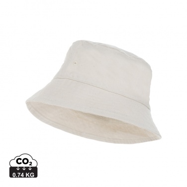 Logo trade promotional merchandise image of: Impact Aware™ 285 gsm rcanvas one size bucket hat undyed