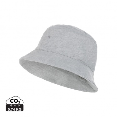 Logo trade promotional merchandise image of: Impact Aware™ 285 gsm rcanvas one size bucket hat undyed