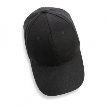 Logo trade promotional gift photo of: Impact 6 panel 280gr Recycled cotton cap with AWARE™ tracer