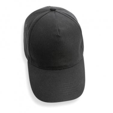 Logo trade promotional gifts image of: Impact 5panel 280gr Recycled cotton cap with AWARE™ tracer