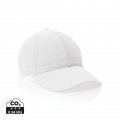 Impact 6 panel 190gr Recycled cotton cap with AWARE™ tracer, white