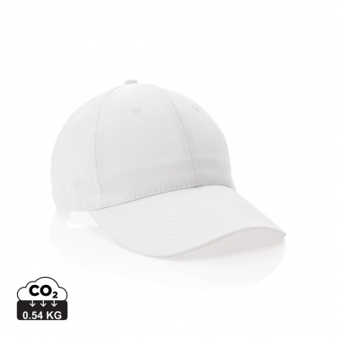 Logo trade promotional merchandise photo of: Impact 6 panel 190gr Recycled cotton cap with AWARE™ tracer