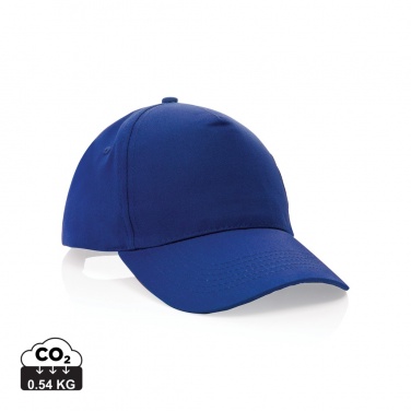 Logo trade promotional gift photo of: Impact 5 panel 190gr Recycled cotton cap with AWARE™ tracer