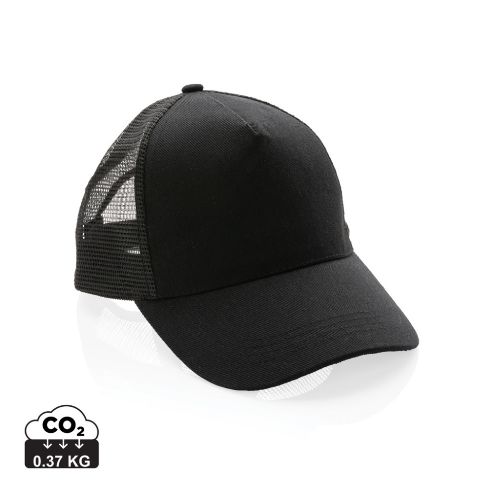 Logotrade promotional product image of: Impact AWARE™ Brushed rcotton 5 panel trucker cap 190gr