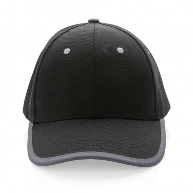 Logo trade promotional merchandise photo of: Impact AWARE™ Brushed rcotton 6 panel contrast cap 280gr