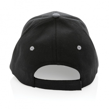 Logo trade promotional gift photo of: Impact AWARE™ Brushed rcotton 6 panel contrast cap 280gr