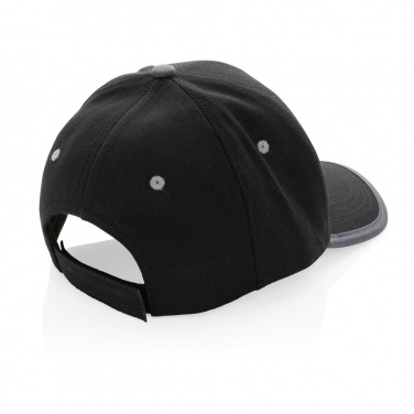 Logo trade promotional gift photo of: Impact AWARE™ Brushed rcotton 6 panel contrast cap 280gr