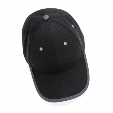 Logotrade advertising product picture of: Impact AWARE™ Brushed rcotton 6 panel contrast cap 280gr