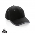 Impact AWARE™ Brushed rcotton 6 panel contrast cap 280gr, black