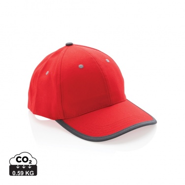 Logo trade advertising product photo of: Impact AWARE™ Brushed rcotton 6 panel contrast cap 280gr