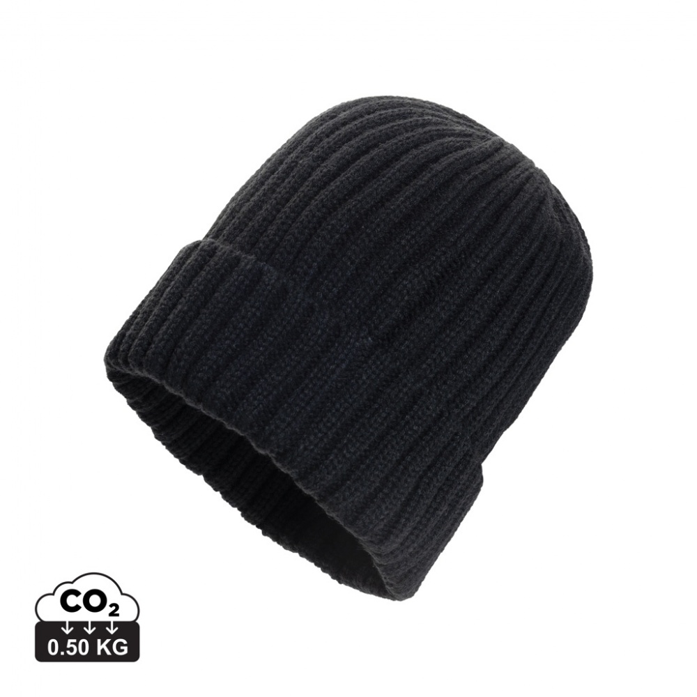 Logotrade promotional product image of: Kennedi AWARE™ Polylana® beanie with large rib