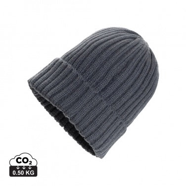 Logo trade promotional products picture of: Kennedi AWARE™ Polylana® beanie with large rib