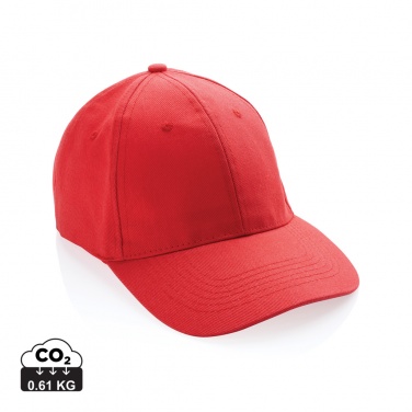 Logo trade business gift photo of: Impact 6 panel 280gr Recycled cotton cap with AWARE™ tracer