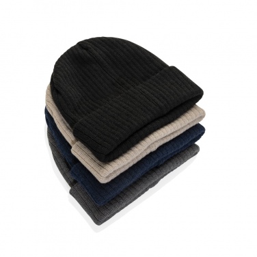 Logo trade corporate gifts image of: Pryor AWARE™ Polylana® beanie with cuff