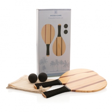 Logotrade promotional products photo of: Wooden frescobol tennis set