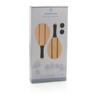 Logo trade promotional gifts picture of: Wooden frescobol tennis set