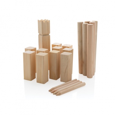 Logo trade promotional gifts image of: Wooden kubb set