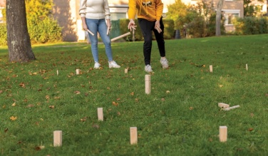 Logo trade advertising products picture of: Wooden kubb set