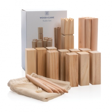 Logo trade promotional items picture of: Wooden kubb set