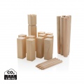 Wooden kubb set, brown