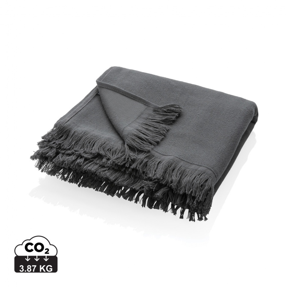 Logo trade business gift photo of: Ukiyo Keiko AWARE™ solid hammam towel 100x180cm