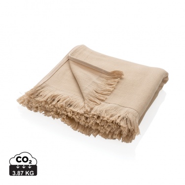 Logo trade promotional merchandise image of: Ukiyo Keiko AWARE™ solid hammam towel 100x180cm