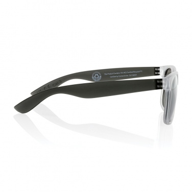 Logo trade promotional item photo of: Gleam RCS recycled PC mirror lens sunglasses