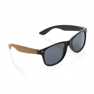 Logo trade promotional giveaway photo of: GRS recycled PC plastic sunglasses with cork