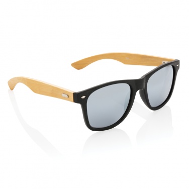 Logo trade promotional giveaway photo of: Bamboo and RCS recycled plastic sunglasses