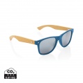 Bamboo and RCS recycled plastic sunglasses, blue