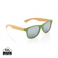 Bamboo and RCS recycled plastic sunglasses, green