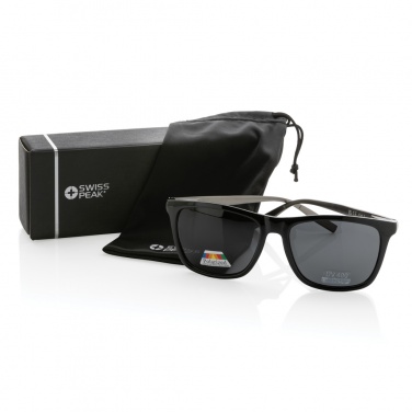 Logotrade business gift image of: Swiss Peak RCS rplastic polarised sunglasses