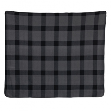 Logo trade business gifts image of: Soft plaid fleece blanket