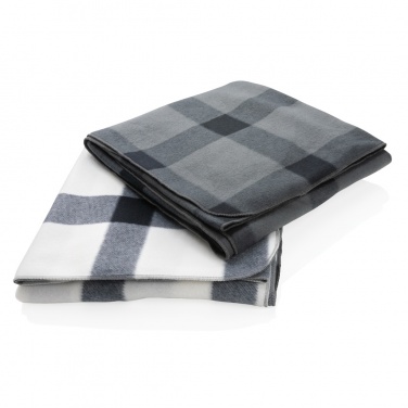 Logo trade promotional items image of: Soft plaid fleece blanket