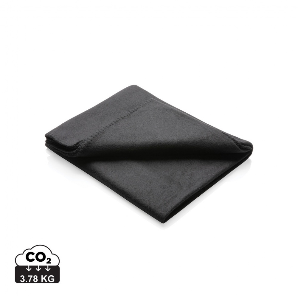 Logo trade business gift photo of: Fleece blanket in pouch