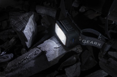 Logo trade promotional merchandise photo of: Gear X RCS rPlastic heavy duty head torch